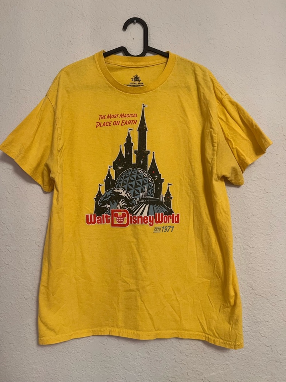 Disney Yellow Walt Disney World Castle Graphic Tee